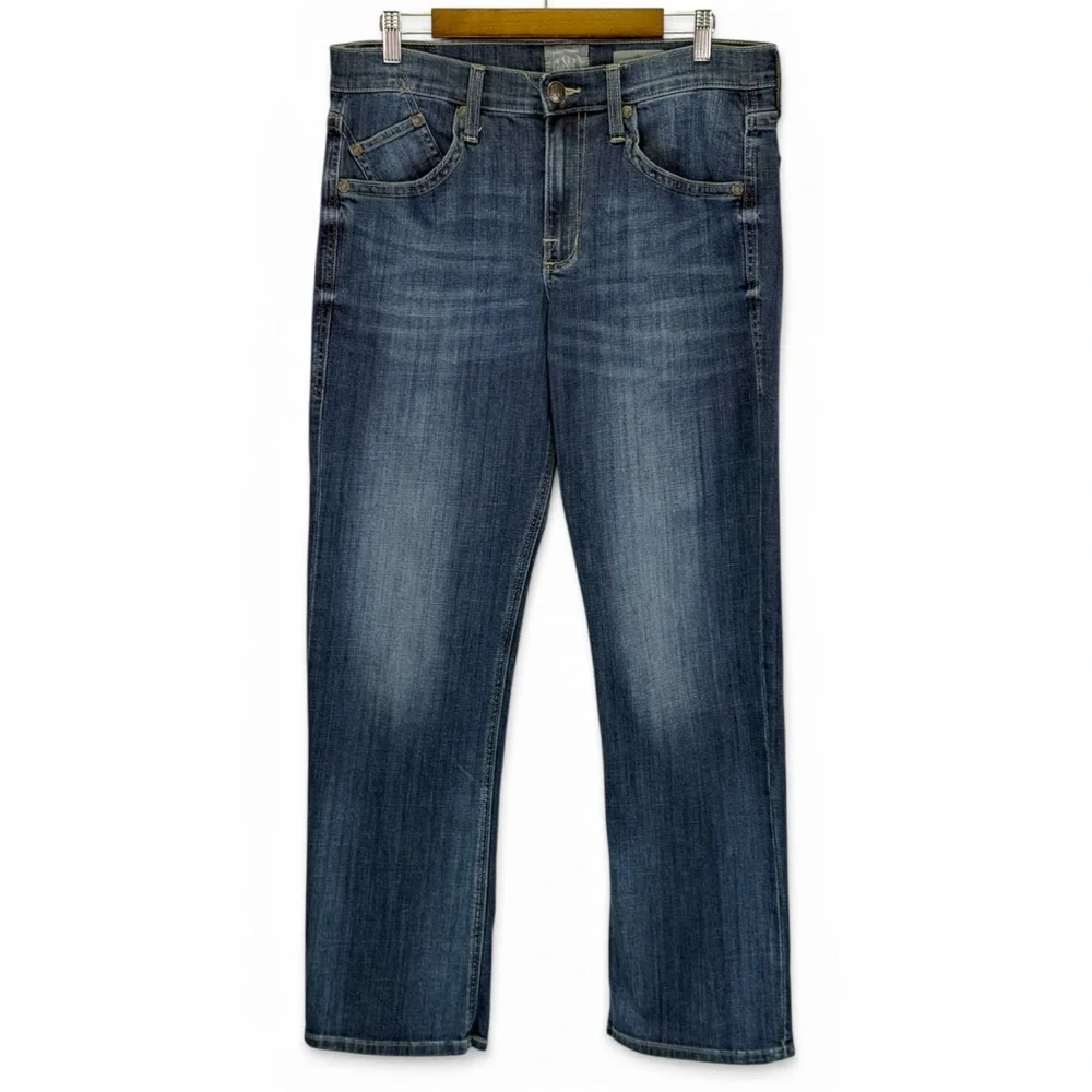 Rock & Republic Mens Straight Leg Dark Wash Denim Jeans 33x32